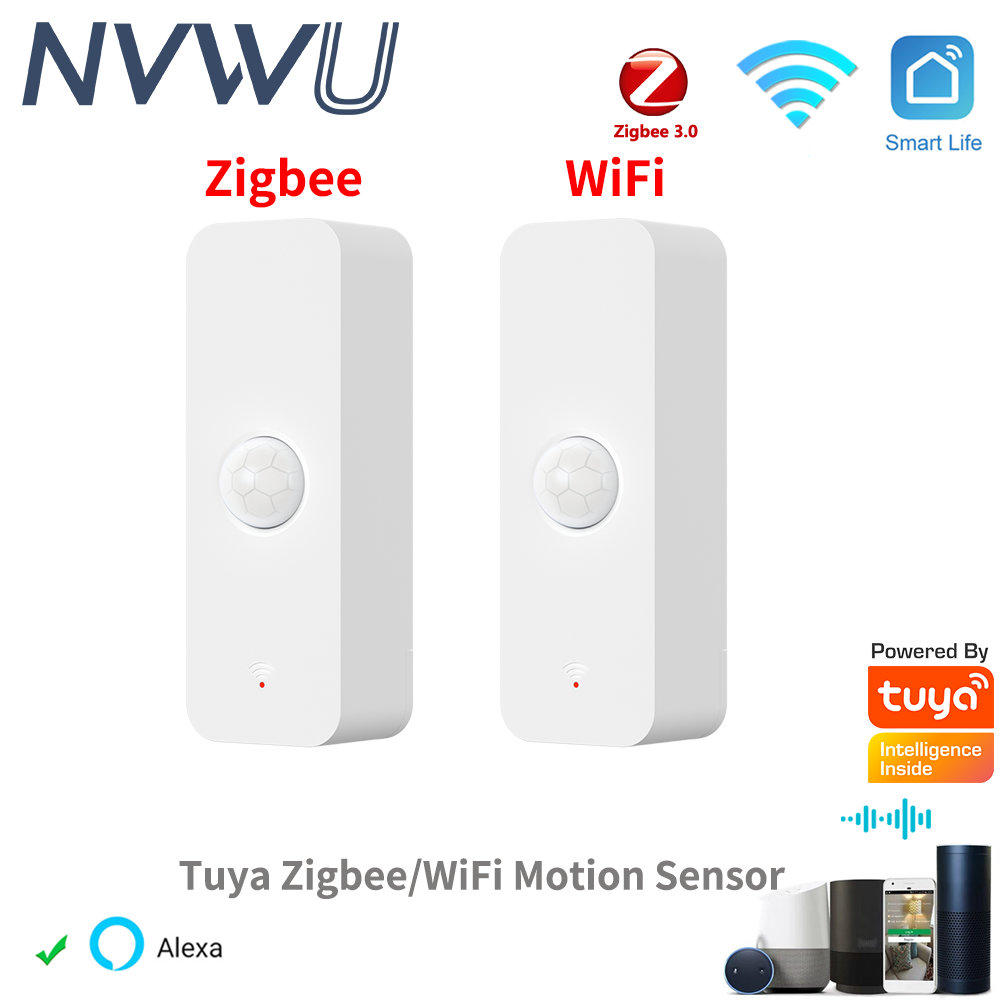 Smart Home Google Assistant - Zigbee PIR Sensor gerak WiFi, detektor