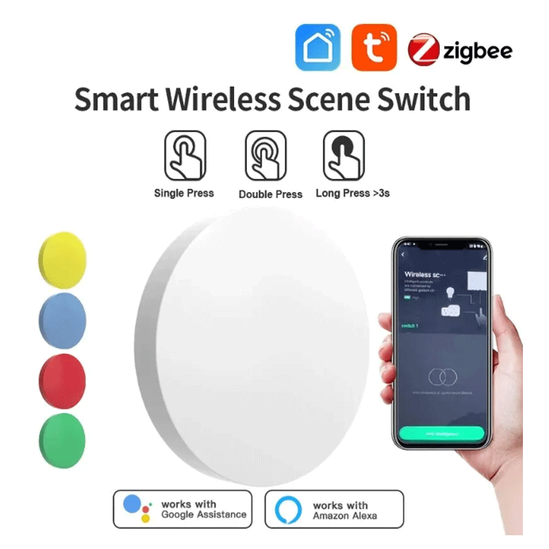 Tuya Smart Switch - Tuya ZigBee Tombol Nirkabel Pintar Sakelar