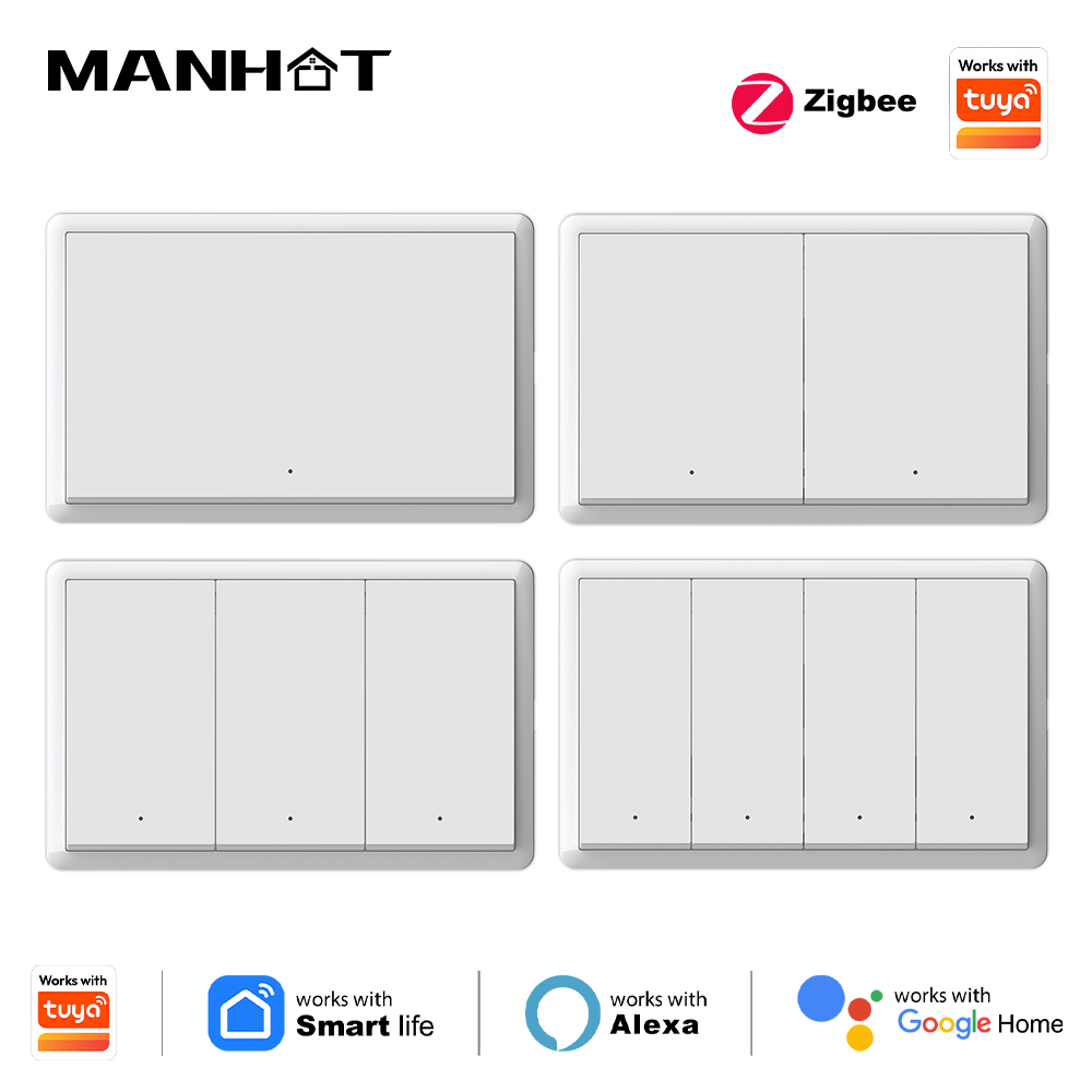 Tuya Smart Switch - Sakelar Zigbee Pintar Manhot Tanpa Kabel