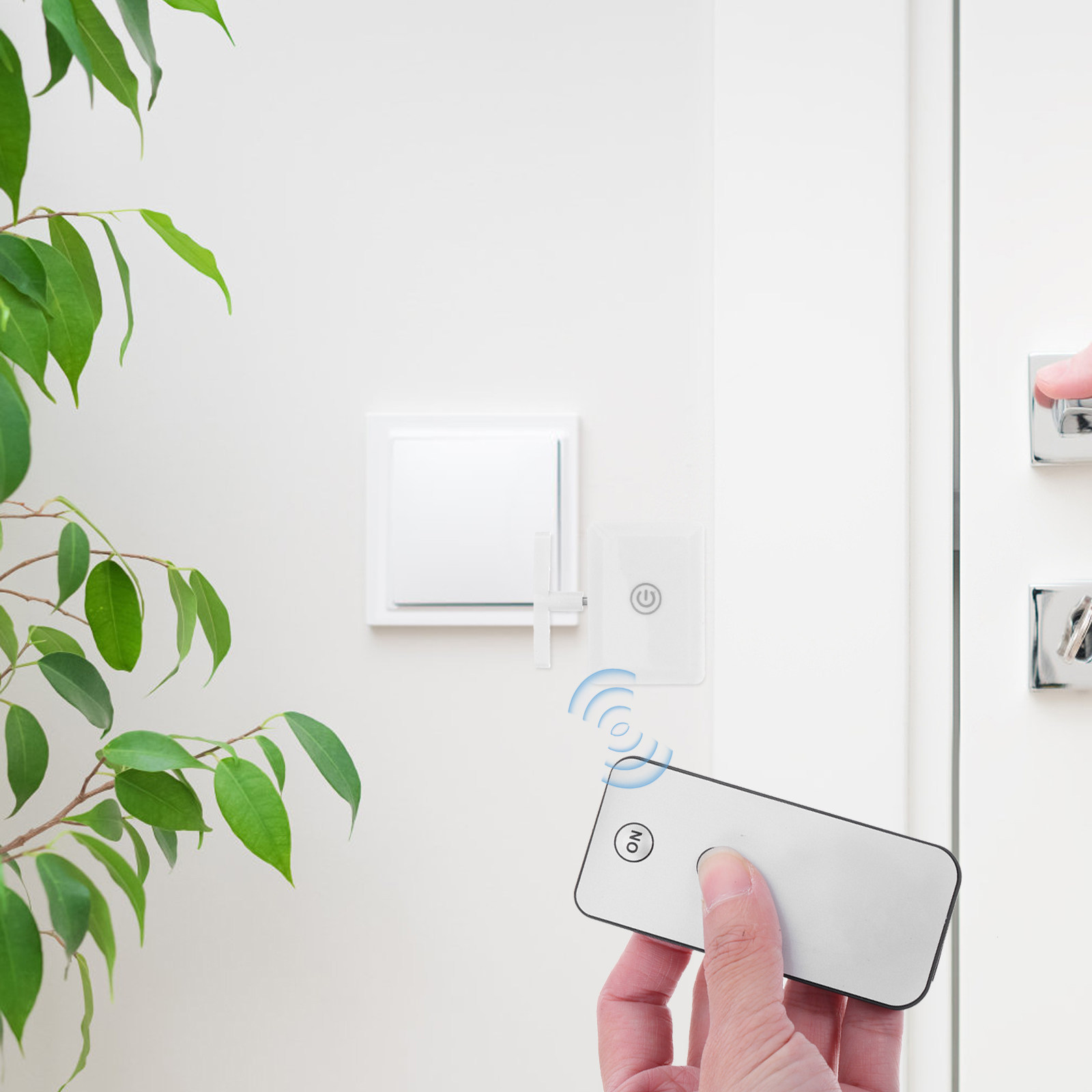 Smart Home Button - 2Set Pengontrol Sakelar Remote Control Nirkabel,