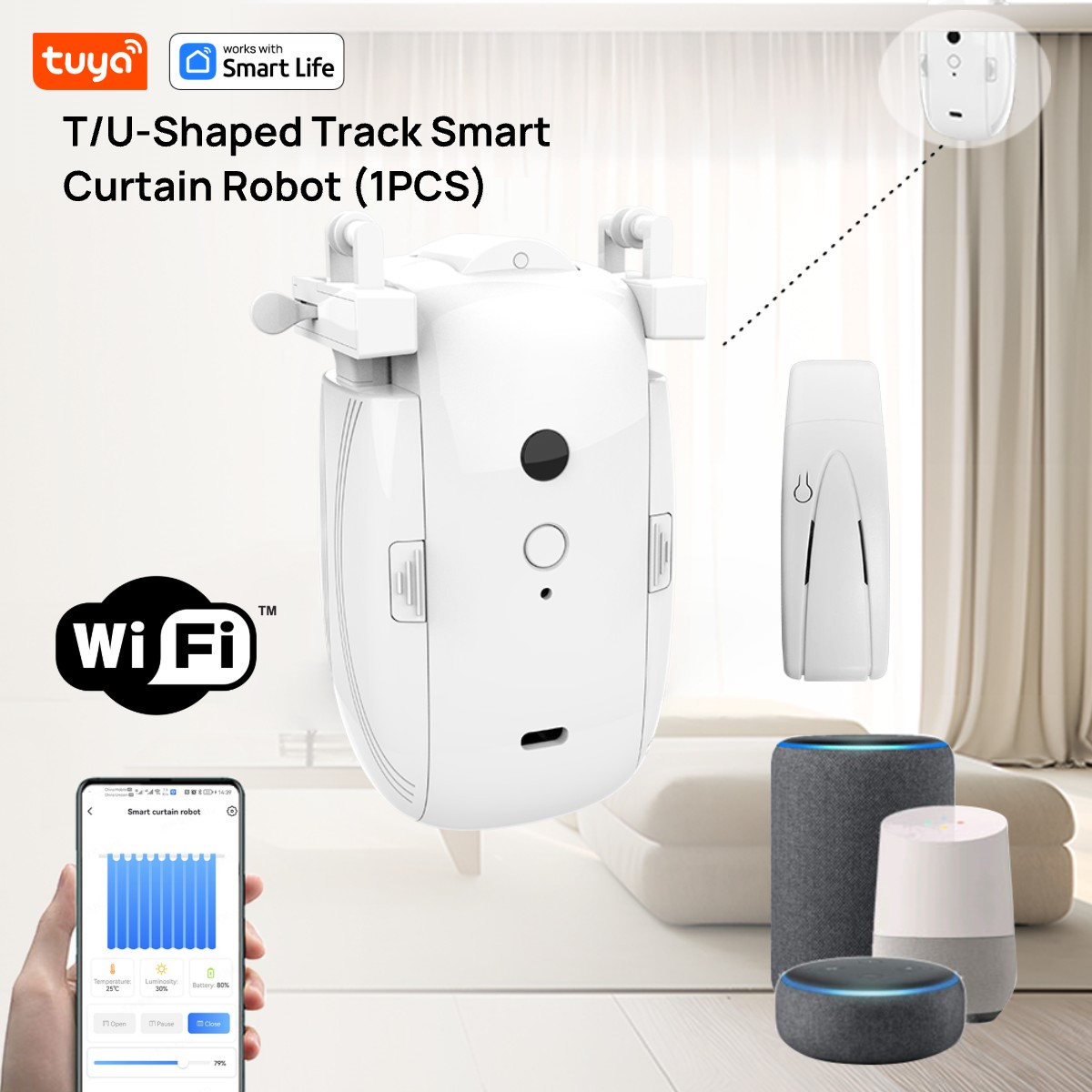 Smart Home Hub - Robot tirai WiFi cerdas Tuya (1
