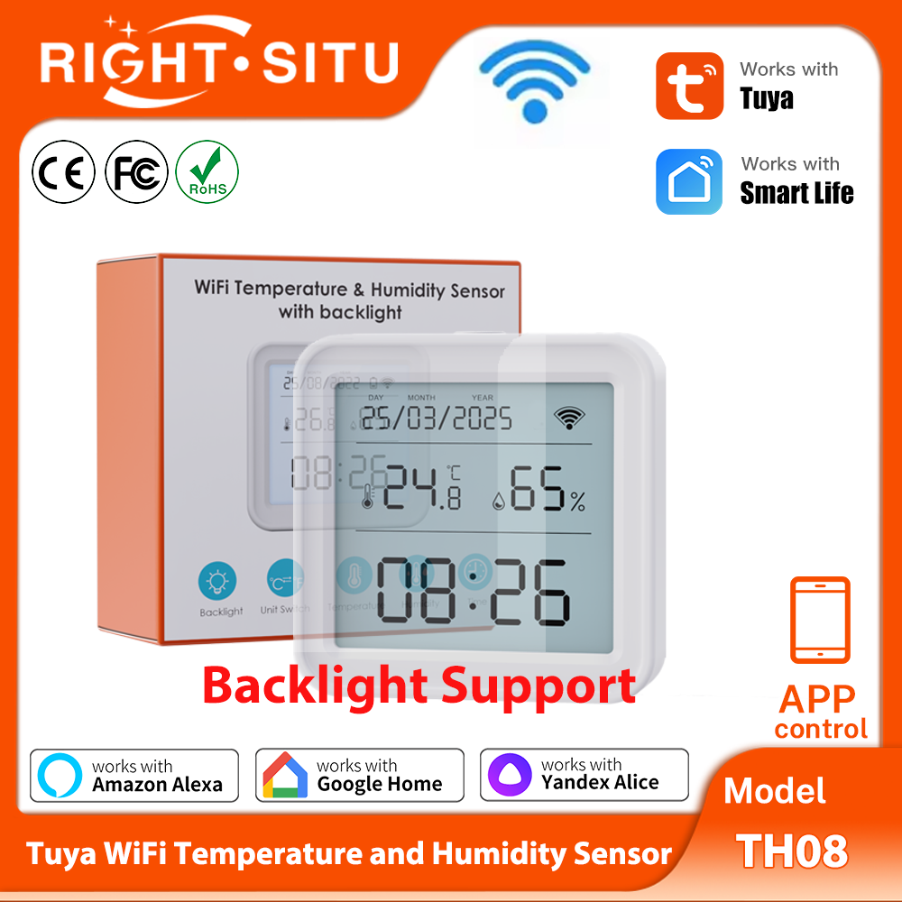 Smart Home Orvibo - Sensor Suhu dan Kelembapan Tuya WiFi
