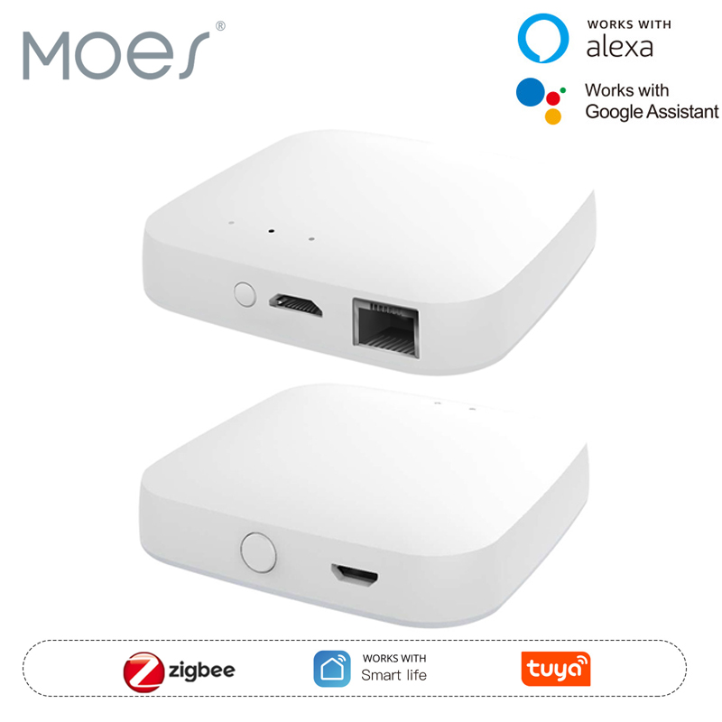 Smart Home Hub - MOES Tuya ZigBee3.0 Smart Hub, Jembatan