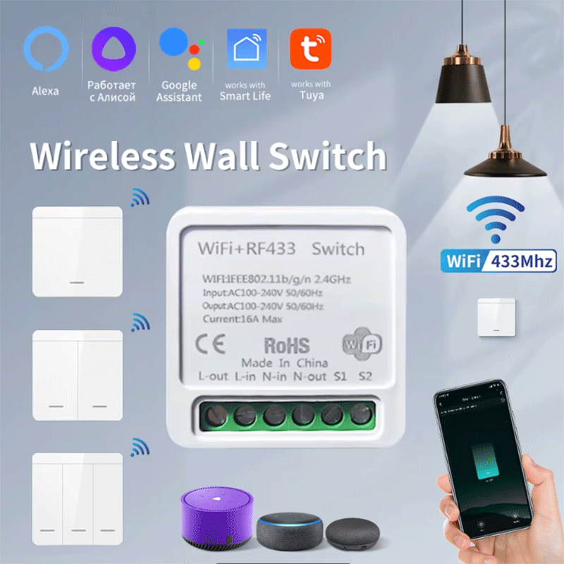 Tuya Smart Switch - Sakelar Lampu Pintar WiFi Tuya Smart