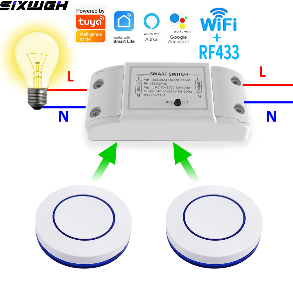 Tuya Smart Switch - 16A WiFi Tuya Smart Switch Sakelar