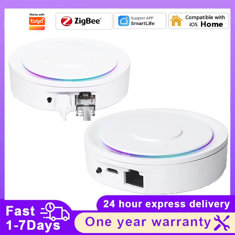 Smart Home Bridge - Tuya Smart ZigBee Nirkabel/Kabel Gateway Hub