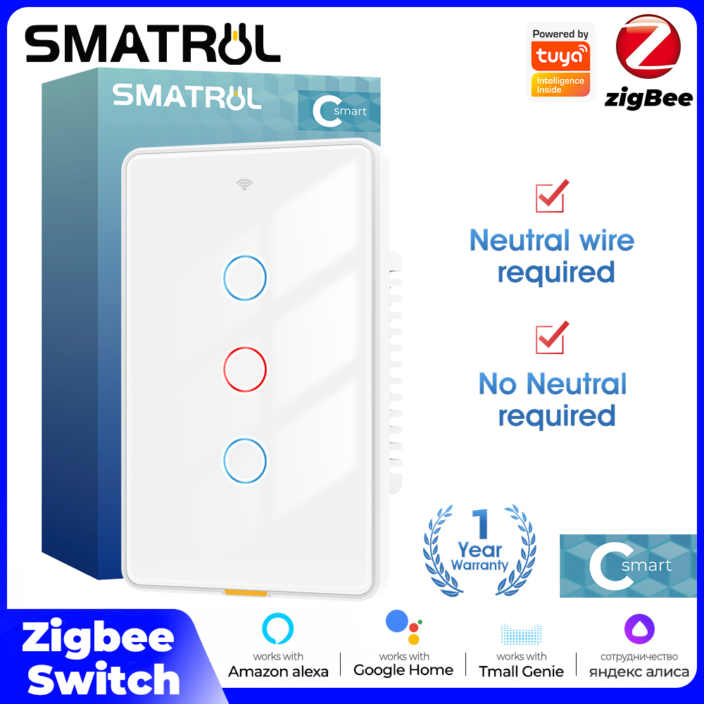 Tuya Smart Switch - Tuya Zigbee Smart Light Touch Switch