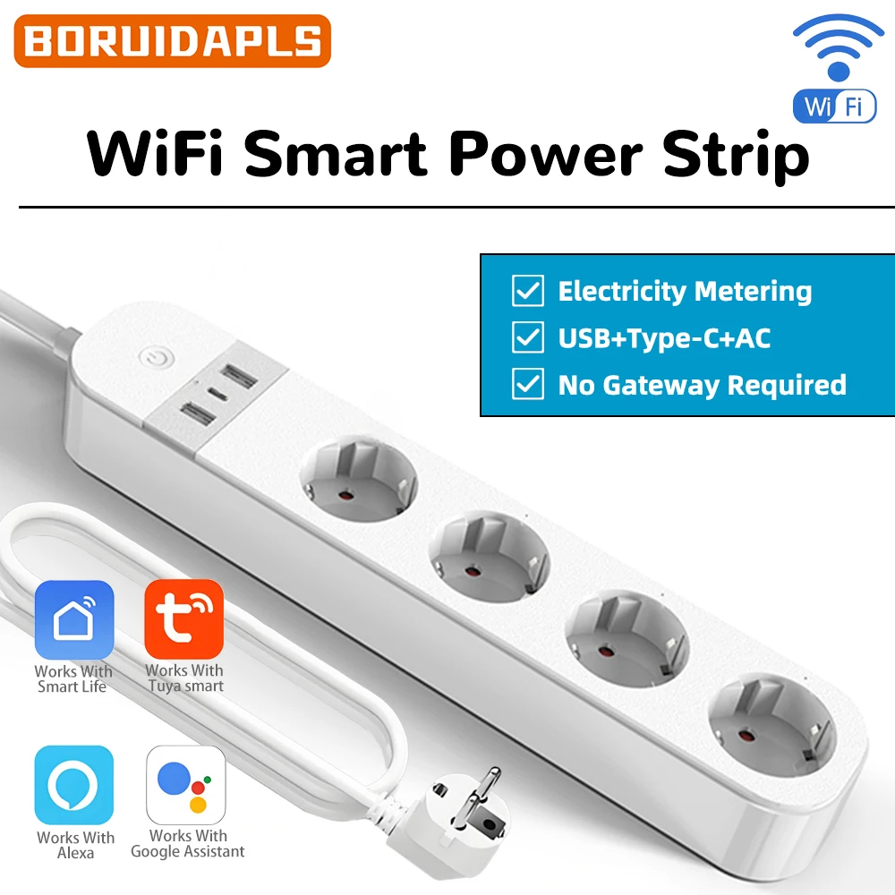Smart Home Elements - BORUIDAPLS EU Plug WiFi Smart Power