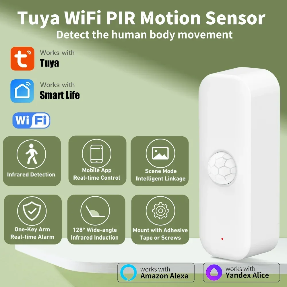 Smart Home Google Assistant - Tuya Sensor gerak WiFI PIR tubuh