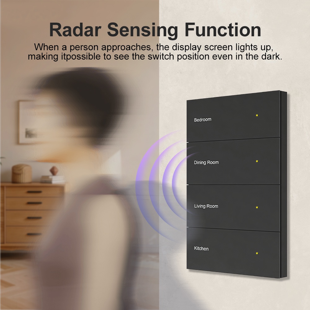 Manhot DIY Name Switch Zigbee  - Smart Home Button ulasan dan harga