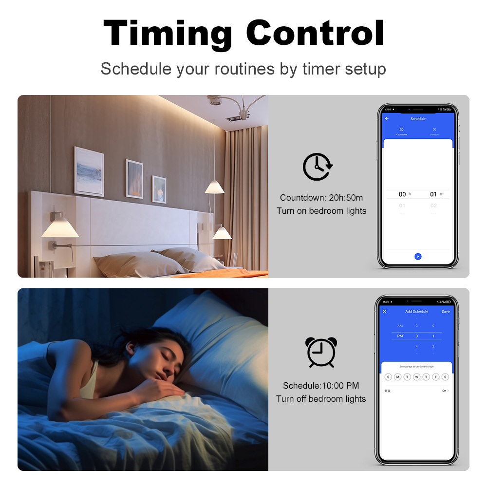 Sakelar Zigbee Pintar Manhot T - Tuya Smart Switch ulasan dan harga
