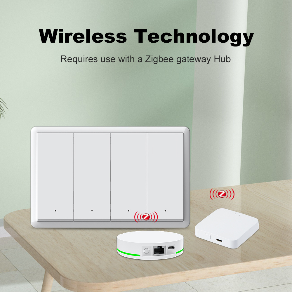 Sakelar Zigbee Pintar Manhot T - Tuya Smart Switch ulasan dan harga