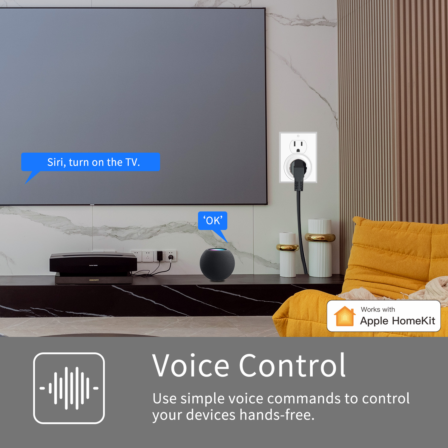 Stop Kontak Pintar WiFi HomeKi - Smart Home Elements ulasan dan harga