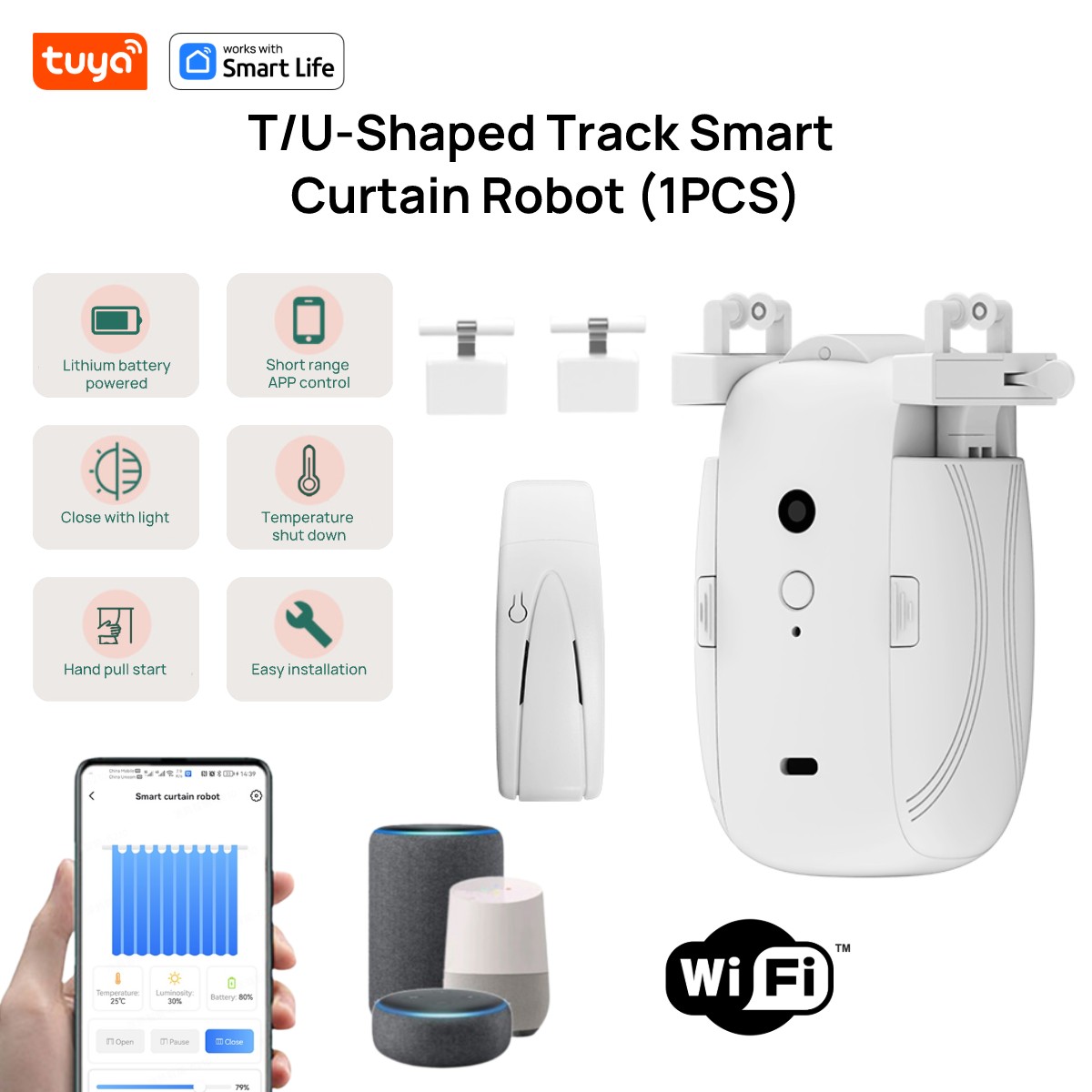 Robot tirai WiFi cerdas Tuya ( - Smart Home Hub ulasan dan harga