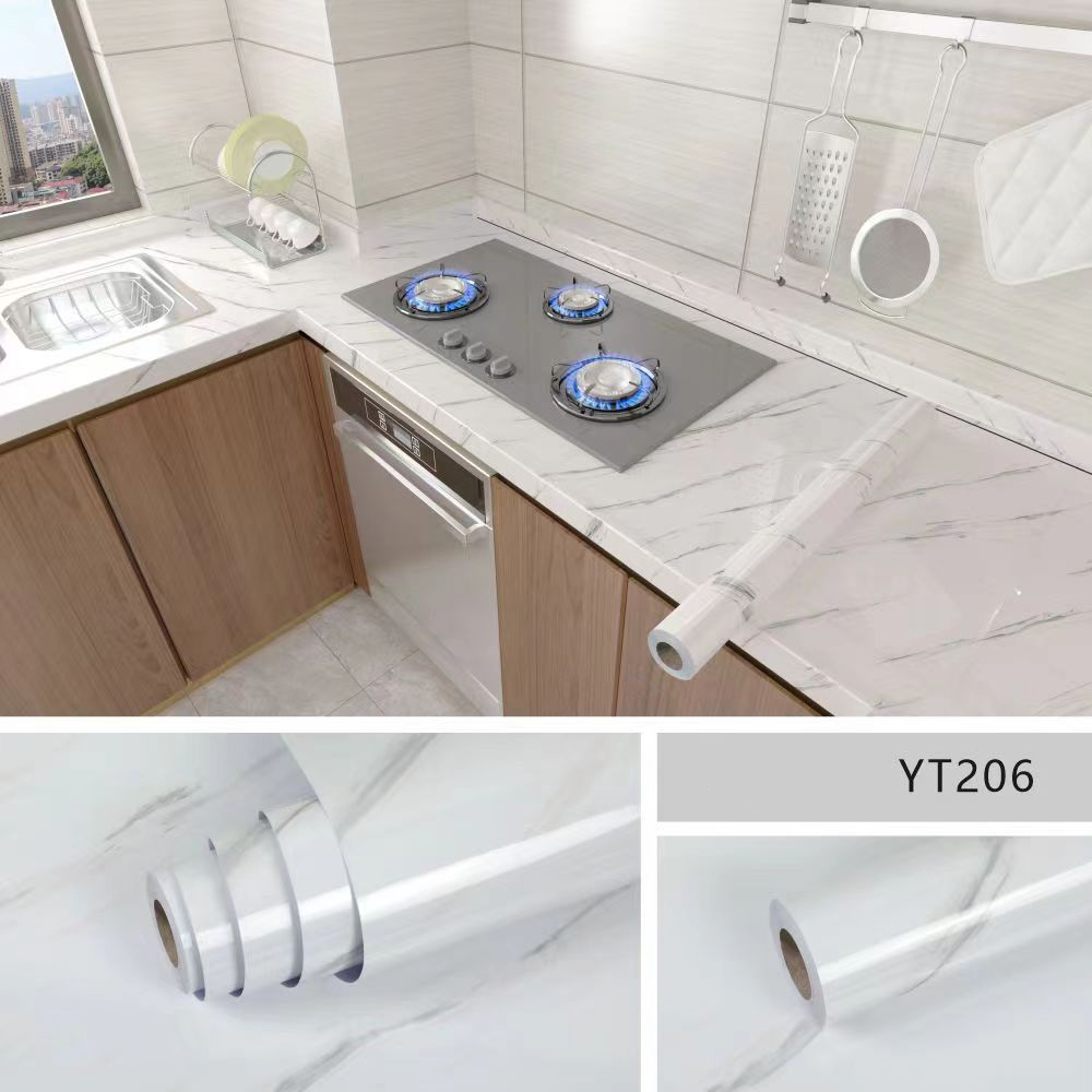 Stiker ubin marmer, kompor Fil - Smart Home Film ulasan dan harga