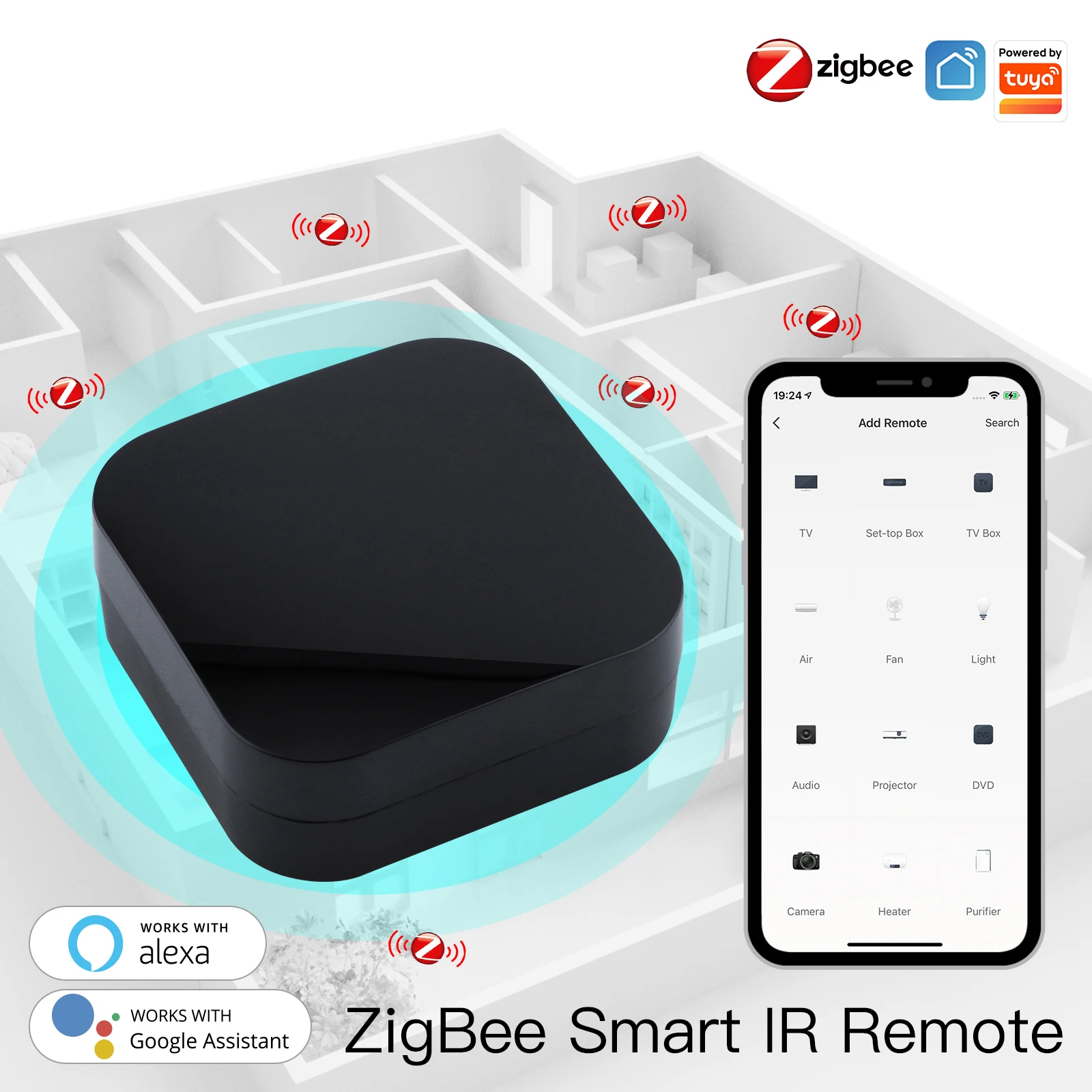 Zigbee Smart IR pengendali jar - Smart Home Orvibo ulasan dan harga