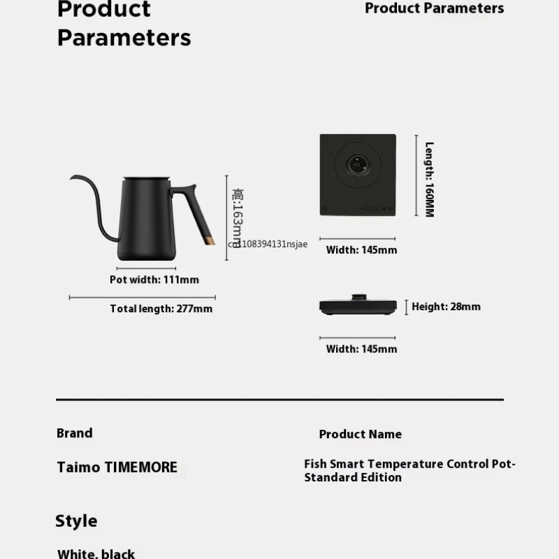 2026 Timemore Fish Smart Elect - Home Smart Kettle ulasan dan harga