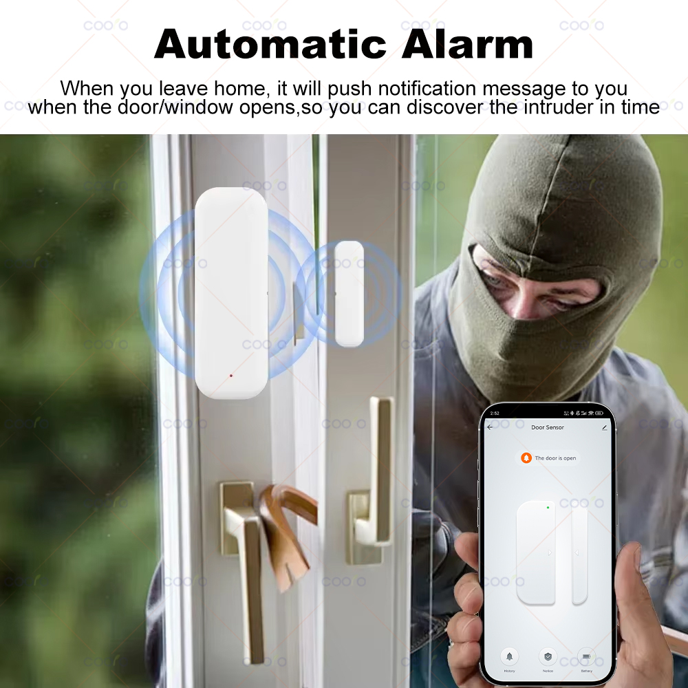 Zigbee 3.0 Sensor Jendela Pint - Smart Home Hub ulasan dan harga