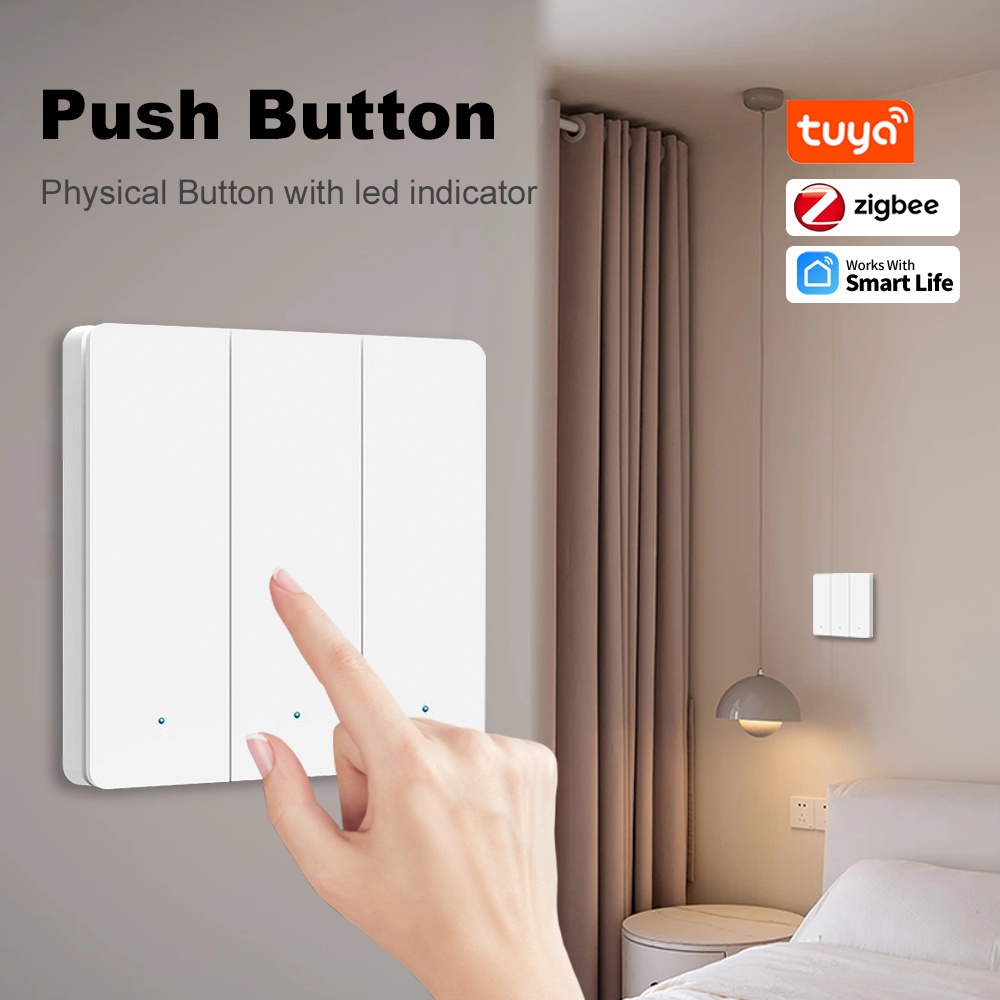 Smart Life ZigBee Saklar Tombo - Smart Home Button ulasan dan harga