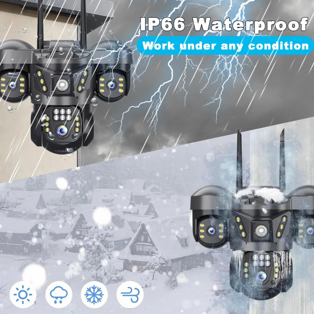 Kamera IP WIFI 15MP 8K Tiga La - Smart Home Kamera Outdoor ulasan dan harga