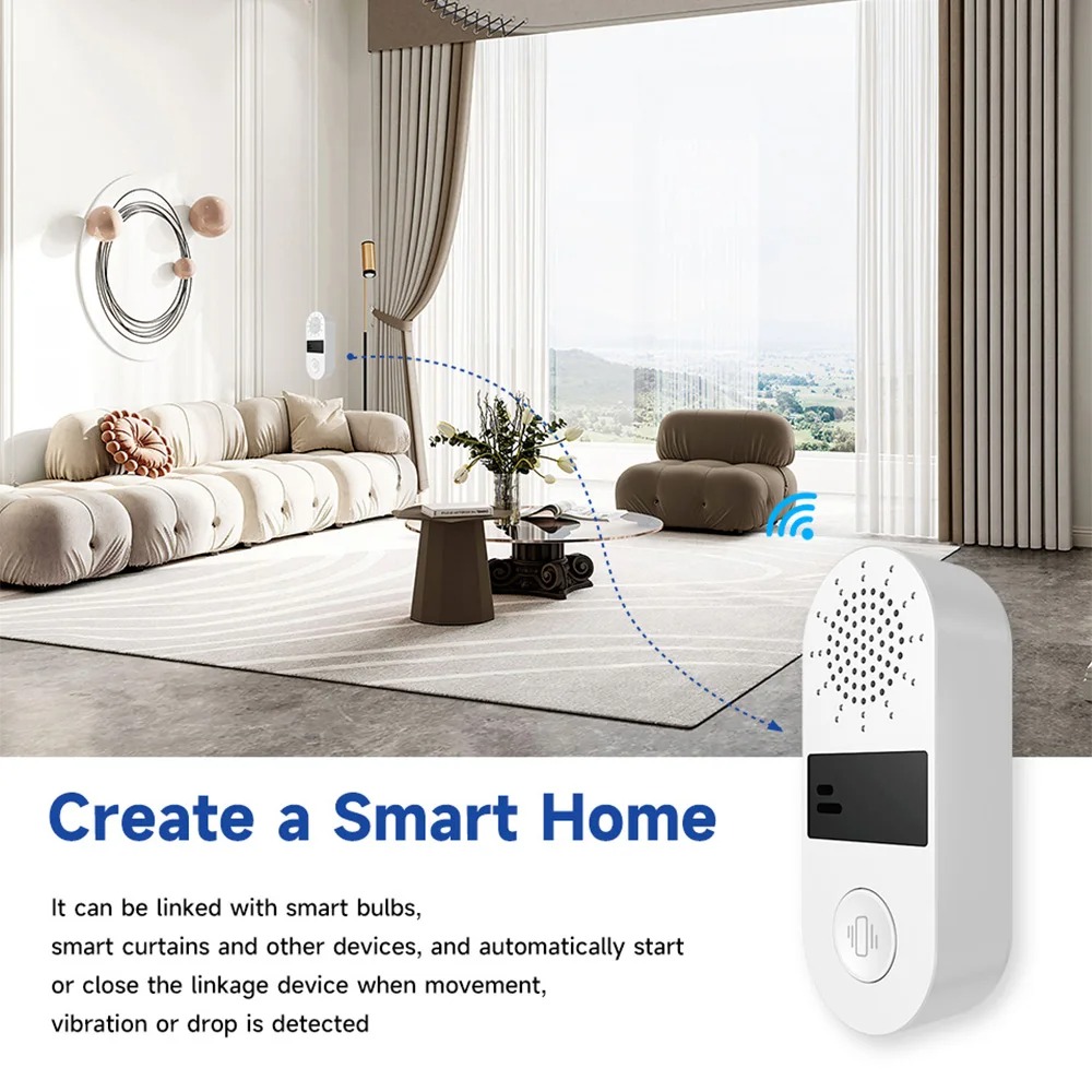 Sensor Getaran WiFi Tuya - Ala - Smart Home Google Assistant ulasan dan harga