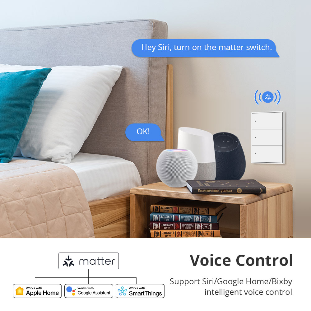 Zemismart Matter saklar lampu  - Smart Home Orvibo ulasan dan harga