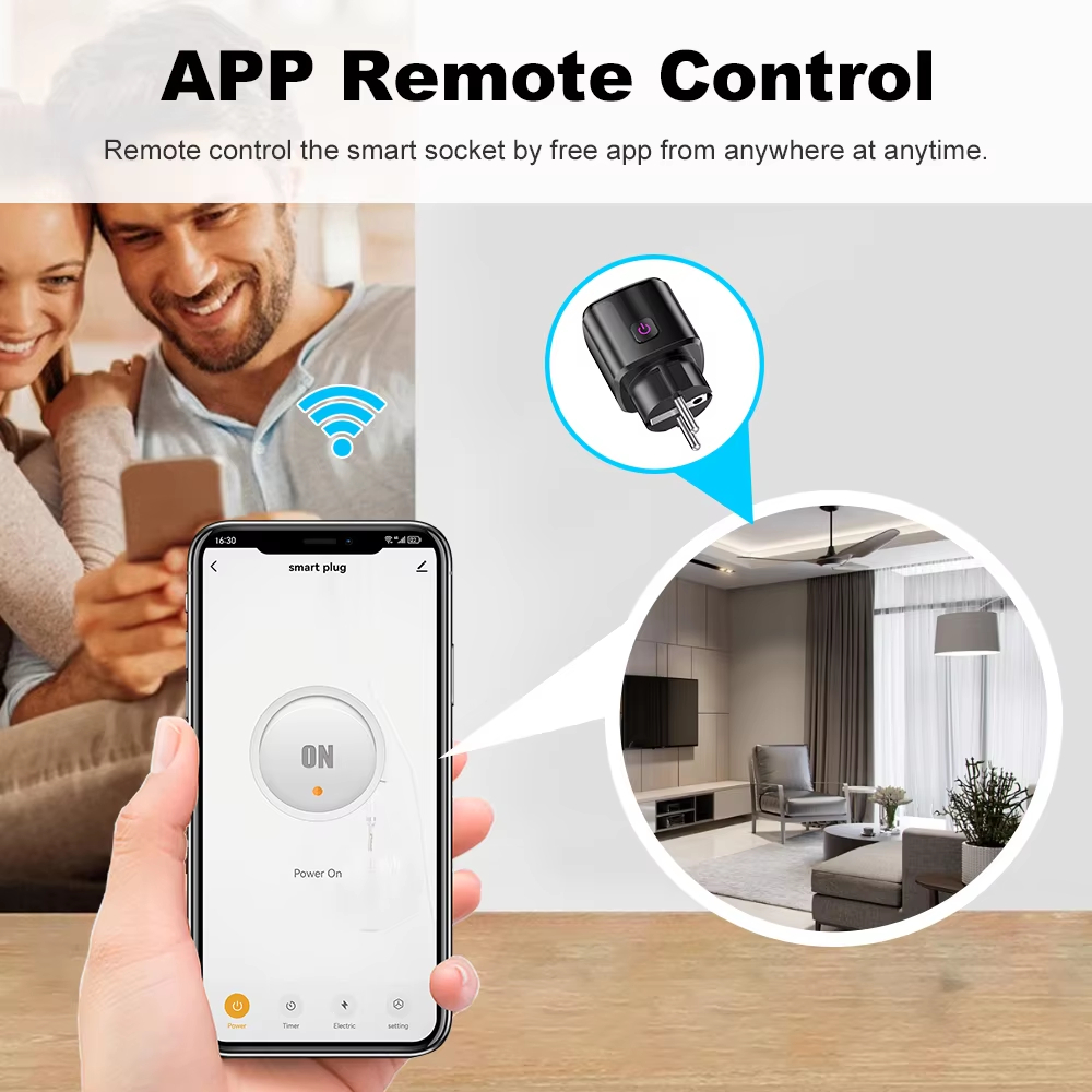 20A AC100-240V Wifi Smart Plug - Smart Home Elements ulasan dan harga