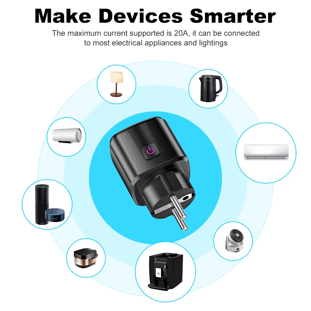 20A AC100-240V Wifi Smart Plug - Smart Home Elements ulasan dan harga