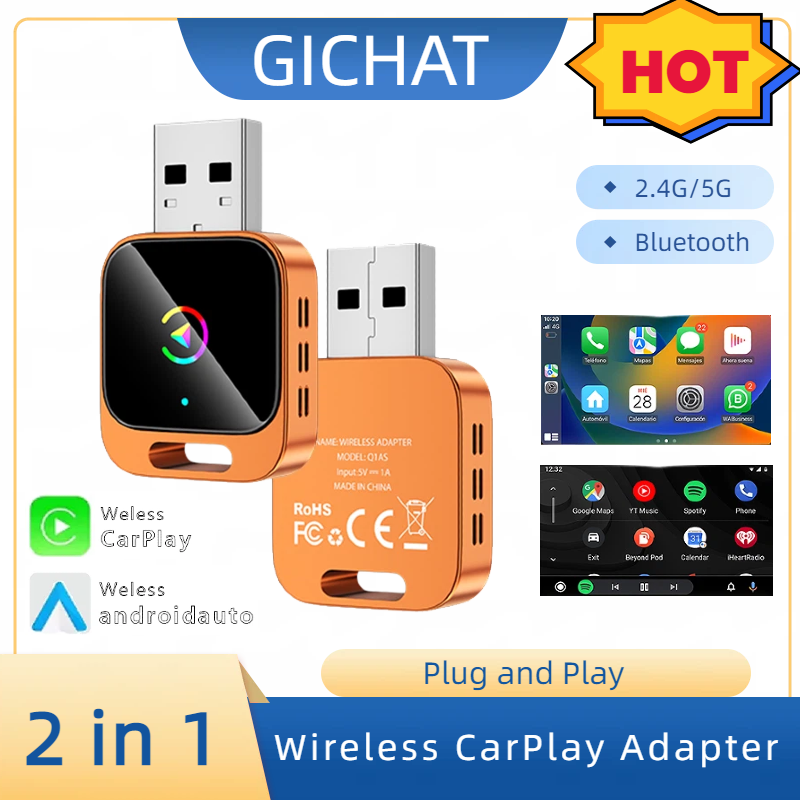 Dongle CarPlay Nirkabel 2in1,  - Smart Home Iot ulasan dan harga
