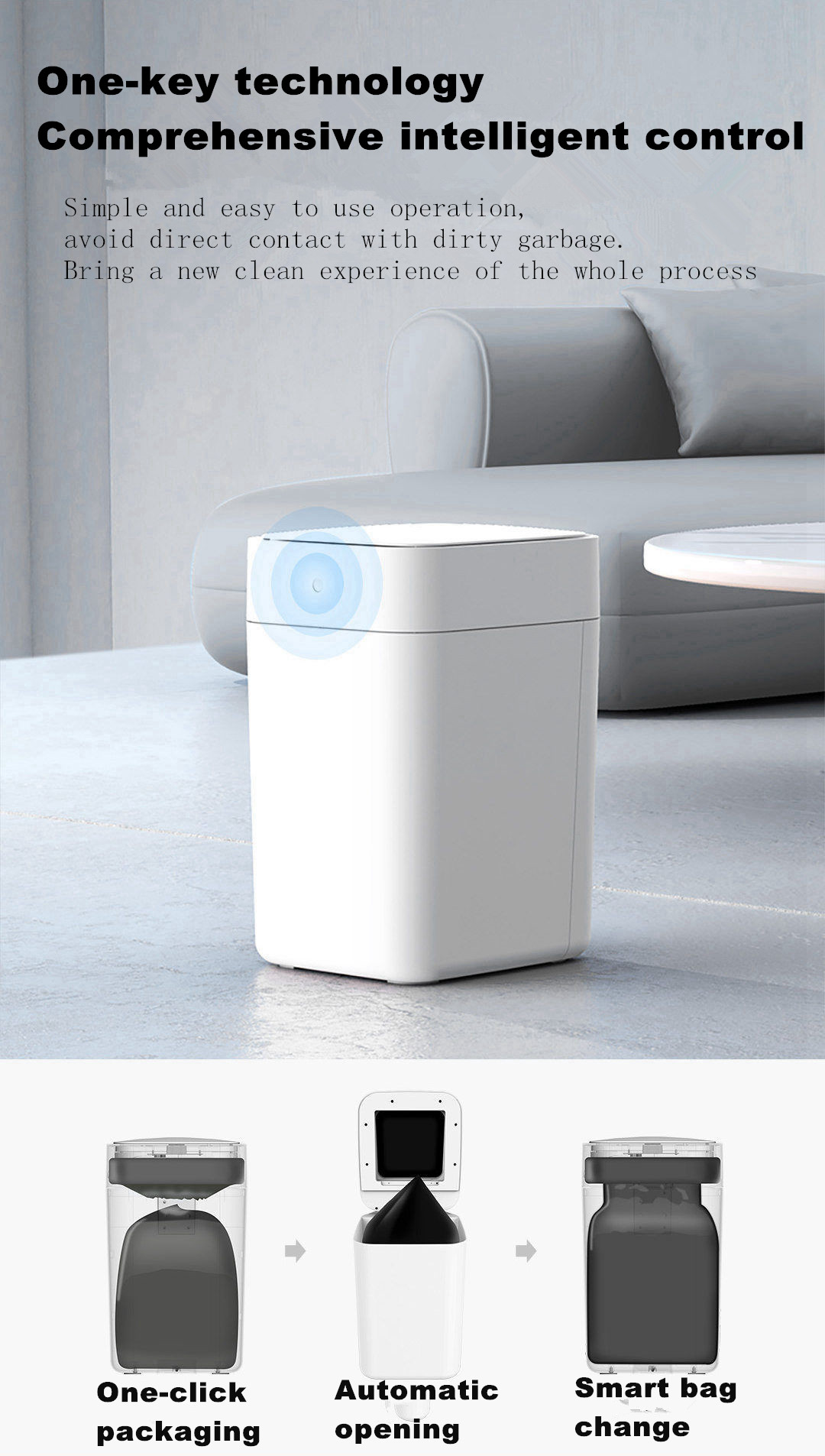 Townew tempat sampah dapur Sen - Smart Home Elements ulasan dan harga