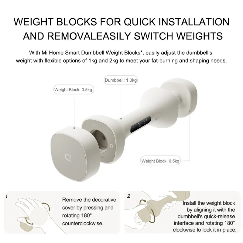 Dumbbell Pintar MIJIA Baru unt - Smart Home Future ulasan dan harga